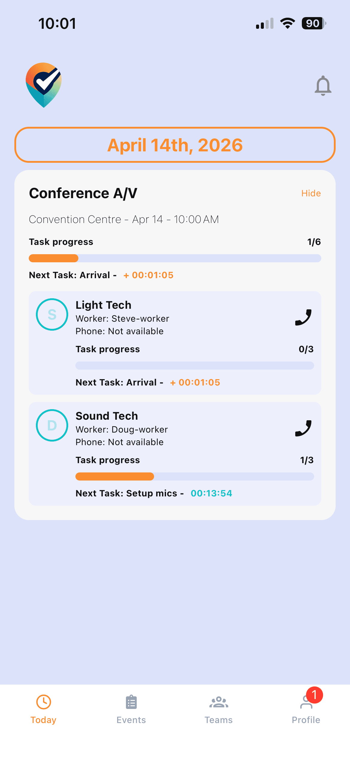Dispatch live event operations overview